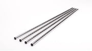Canarac Chrome/Black Epoxy Wire Shelf Poles (Set of 4) - Various Sizes - Omni Food Equipment