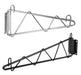 Canarac Wire Chrome/Black Epoxy Wall Brackets (Set of 2) - Omni Food Equipment