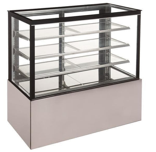 Canco CD1500-3-HC Flat Glass 3 Tier 59" Refrigerated Pastry Display Case - Omni Food Equipment
