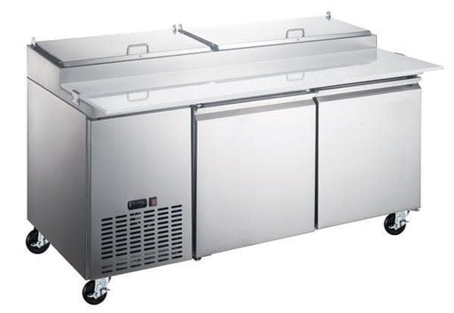 Canco PICL2-HC Double Door 71" Refrigerated Pizza Prep Table - Omni Food Equipment
