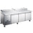Canco PICL3-HC Triple Door 92" Refrigerated Pizza Prep Table - Omni Food Equipment