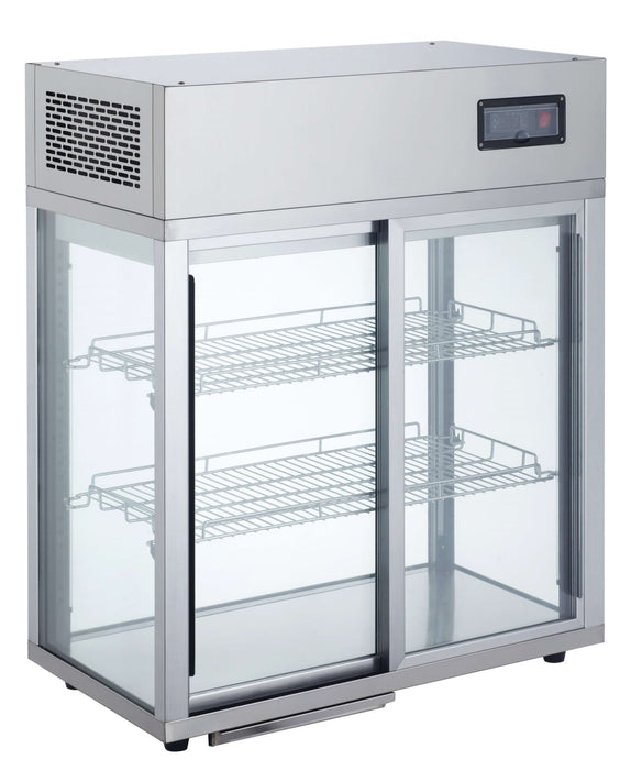 Canco RT-177L Counter Top Four Sided Glass Sliding Door Display Refrigerator - Omni Food Equipment