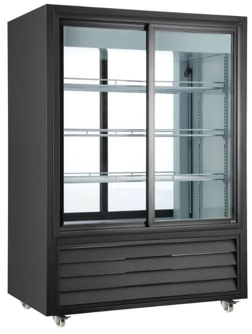 Canco RT-330L Double Sliding Door Pass Through Display Refrigerator - Omni Food Equipment