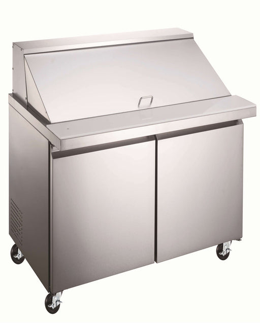 Canco SPM36-12 Double Door 36" Mega Top Refrigerated Sandwich Prep Table - Omni Food Equipment