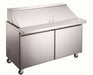 Canco SPM47-18 Double Door 47" Mega Top Refrigerated Sandwich Prep Table - Omni Food Equipment