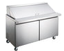 Canco SPM60-24 Double Door 60" Refrigerated Mega Top Sandwich Prep Table - Omni Food Equipment