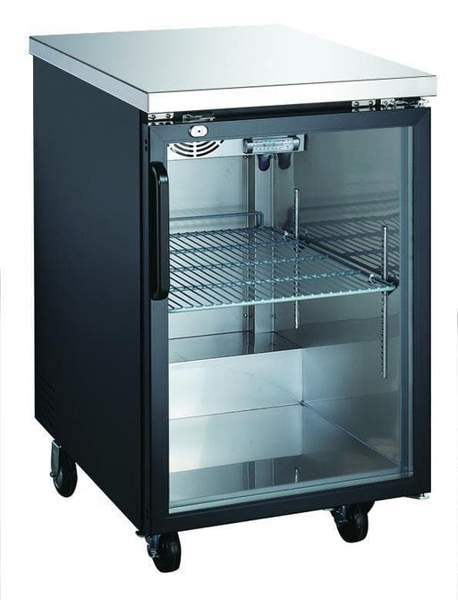 Canco UBB-1G-HC Commercial 24" Single Swing Glass Door Back Bar Cooler - Omni Food Equipment