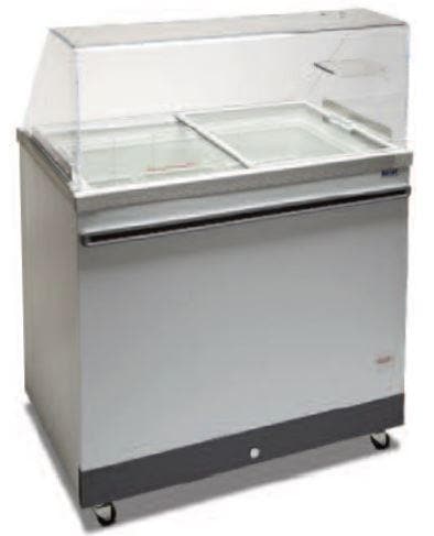 Celco CF31SG 31" Ice Cream Dipping Freezer - 4 Tub or 3 Gelato Pan Capacity - Omni Food Equipment