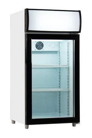Coolasonic P80WA Single Door Display Counter Top Refrigerator - Omni Food Equipment