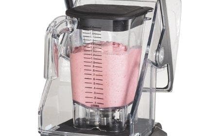 Hamilton Beach HBH950 The Quantum 950 Commercial Blender with Programmable Controls & Sound Enclosure - 64 Oz/2L, 3.5 HP Brushless Motor - Omni Food Equipment