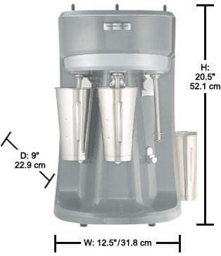 Hamilton Beach HMD400 Series Triple-Spindle Drink Mixer - Omni Food Equipment