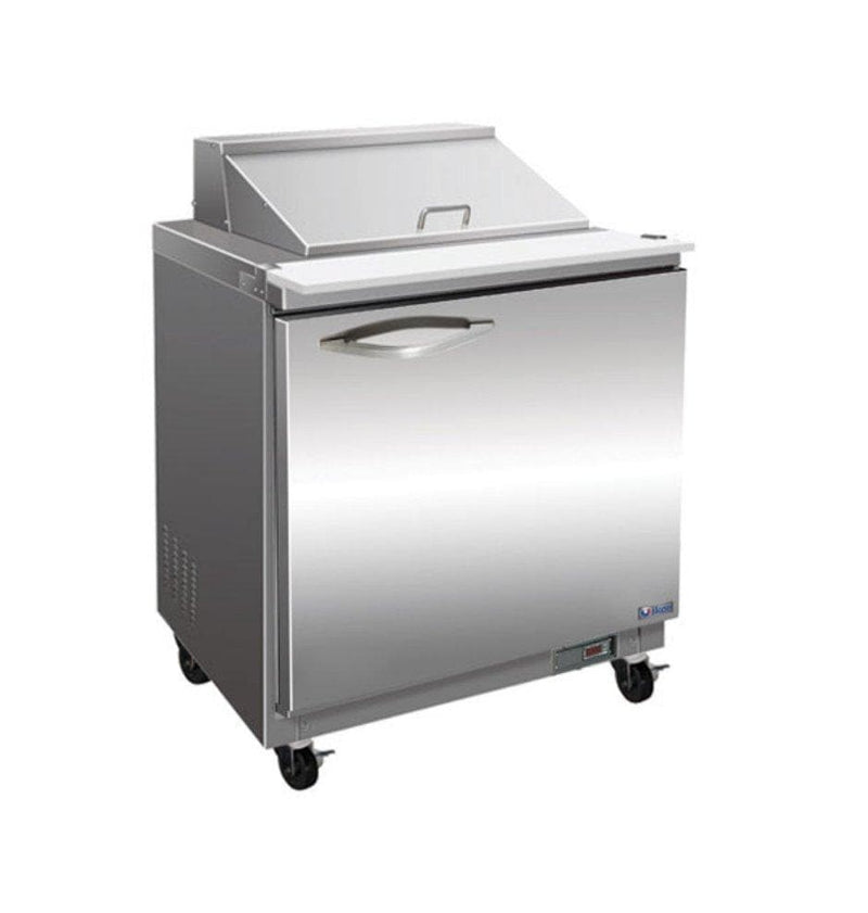 Ikon ISP29M Single Door 29" Refrigerated Mega Top Sandwich Prep Table - Various Configurations - Omni Food Equipment