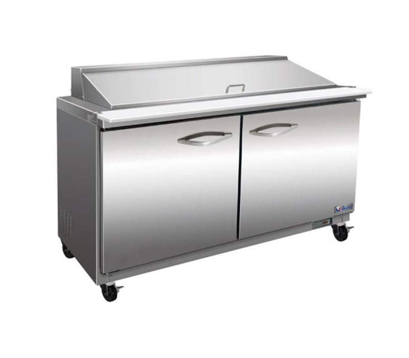 Ikon ISP61M Double Door 61" Refrigerated Mega Top Sandwich Prep Table - Various Configurations - Omni Food Equipment
