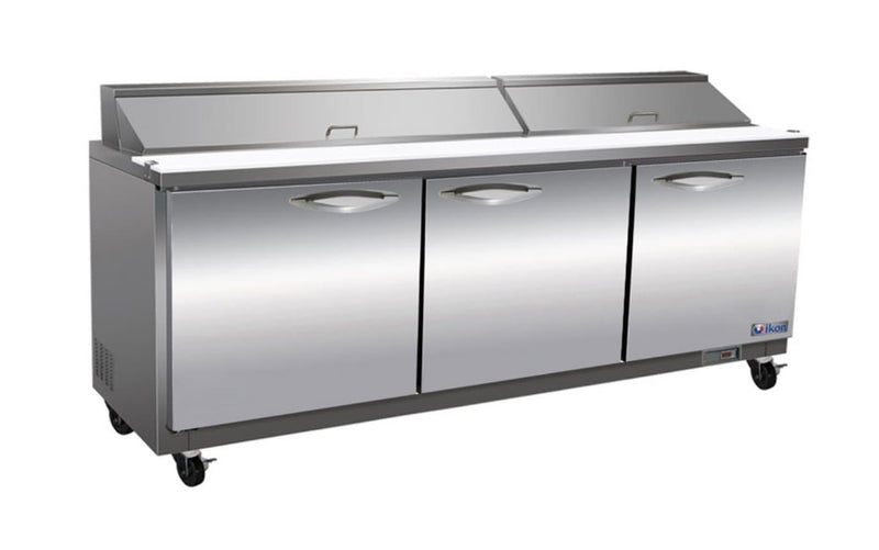 Ikon ISP72 Triple Door 72" Refrigerated Sandwich Prep Table - Omni Food Equipment