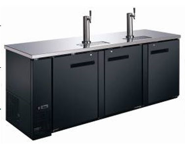 Canco KR-2890S Commercial 90" Double Swing Solid Door Keg Cooler