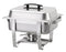 Omega AT762L63-1D Economy Half Size Stainless Steel Chafing Dish - Omni Food Equipment
