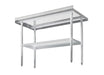 Omega ECONOMY 18 Ga. (1.2mm) Stainless Steel Work Tables - Various Sizes - Omni Food Equipment