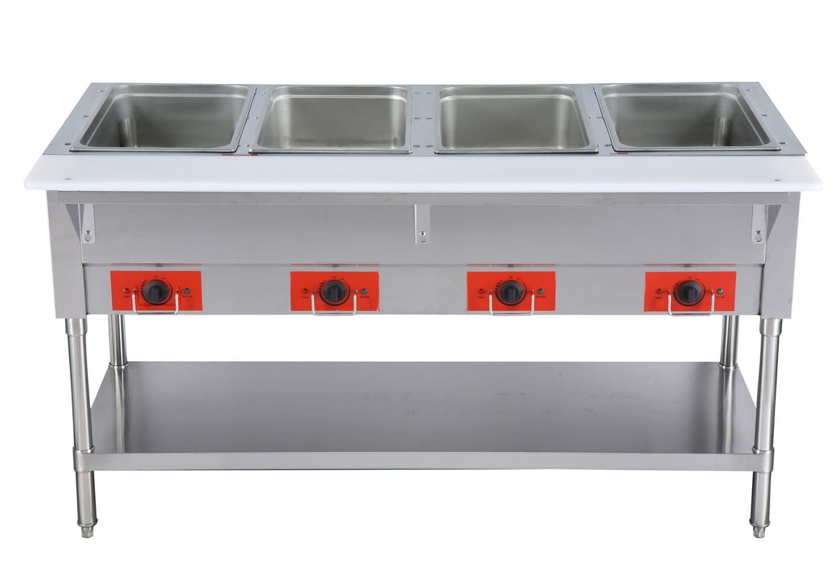 Omega FZ-06D Electric 4 Well Steam Table - 120V or 208-240V, NO WATER ...