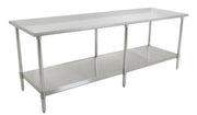 Omega HEAVY DUTY 16 Ga. (1.5mm) Stainless Steel Work Table - Various Sizes - Omni Food Equipment