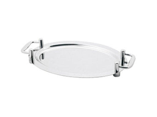 Omega Model 960318 Deluxe Stainless Steel Oval Platter with Handles - Omni Food Equipment