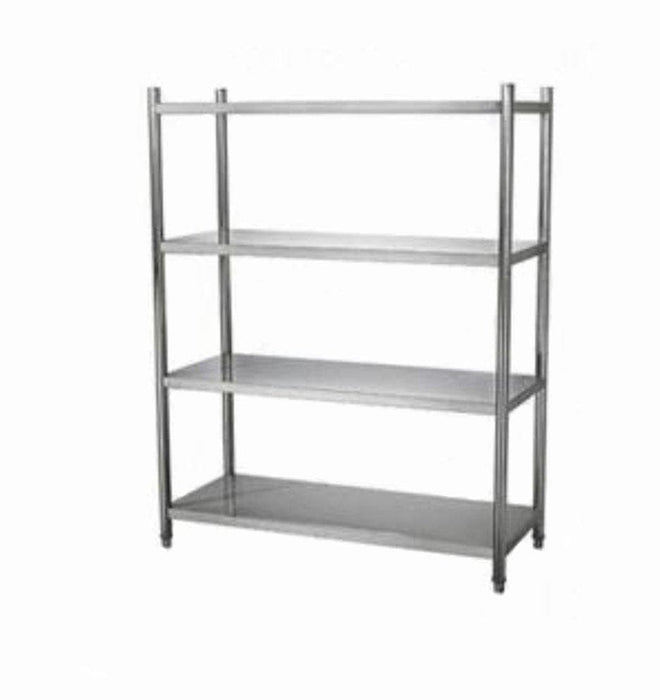 Omega Stainless Steel 4 Tier Free Standing Shelf - Various Sizes - Omni Food Equipment