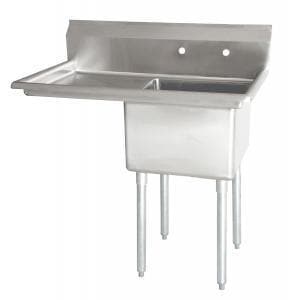 Omega Stainless Steel Sinks with Drainboard - Various Configurations - Omni Food Equipment