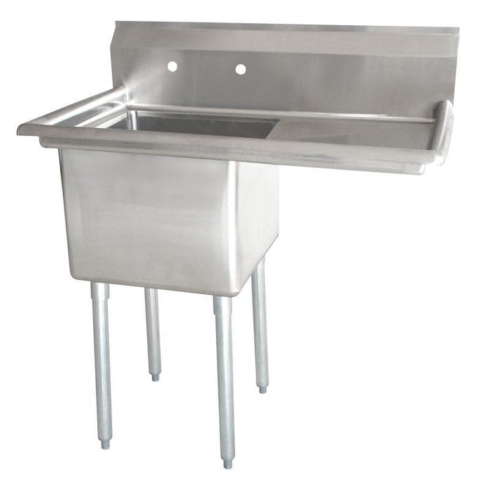 Omega Stainless Steel Sinks with Drainboard - Various Configurations - Omni Food Equipment