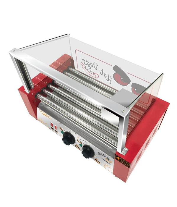 Omega ZHG-07 Hot Dog Roller - 7 Rollers, 18 Hot Dog Capacity - Omni Food Equipment