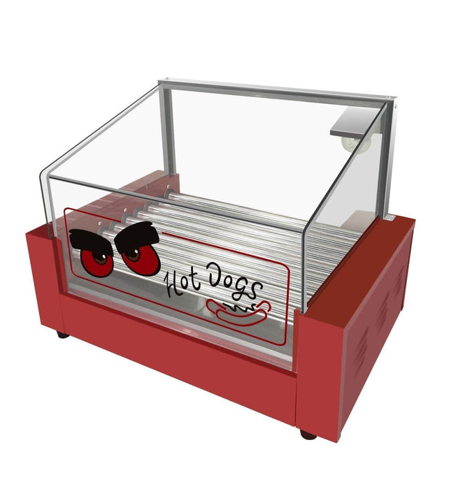 Omega ZHG-09 Hot Dog Roller - 9 Rollers, 24 Hot Dog Capacity - Omni Food Equipment
