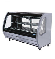 Pro-Kold DDC-80 Curved Glass 74" Refrigerated Deli Case - Available in White, Black or S/S Finish - Omni Food Equipment