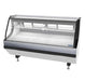 Pro-Kold MCSC-80-W Curved Glass 79" Refrigerated Fresh Meat Display Case - SELF-CONTAINED CONDENSING UNIT - Omni Food Equipment