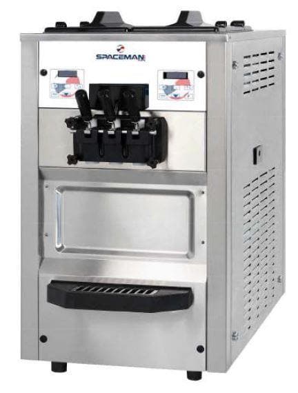 Spaceman SM-6235H/AH Double Flavour + Twist Soft Serve Ice Cream Machine - 45.4L/HR Output - Omni Food Equipment