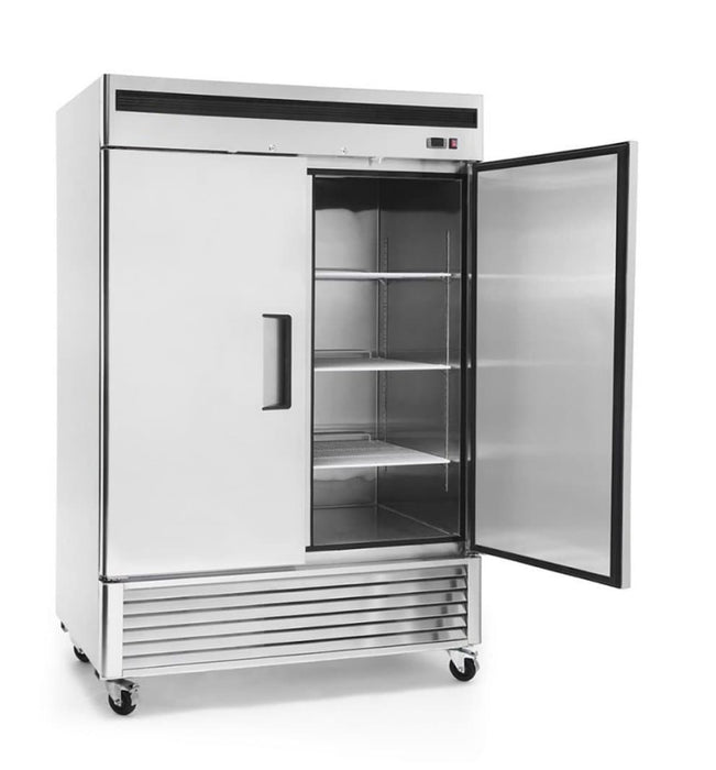 Suttonaire MBF8503 Double Solid Door 55" Wide Stainless Steel Freezer - Omni Food Equipment