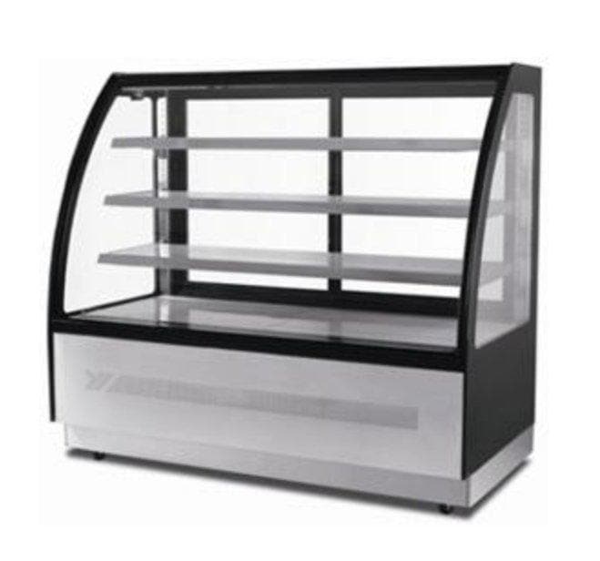 Suttonaire WDF097D Curved Glass 36" Refrigerated Pastry/Deli Display Case - Omni Food Equipment