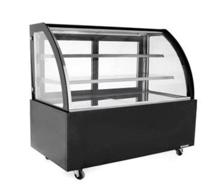 Suttonaire WDG096D Curved Glass 36" Refrigerated Pastry Display Case - Omni Food Equipment