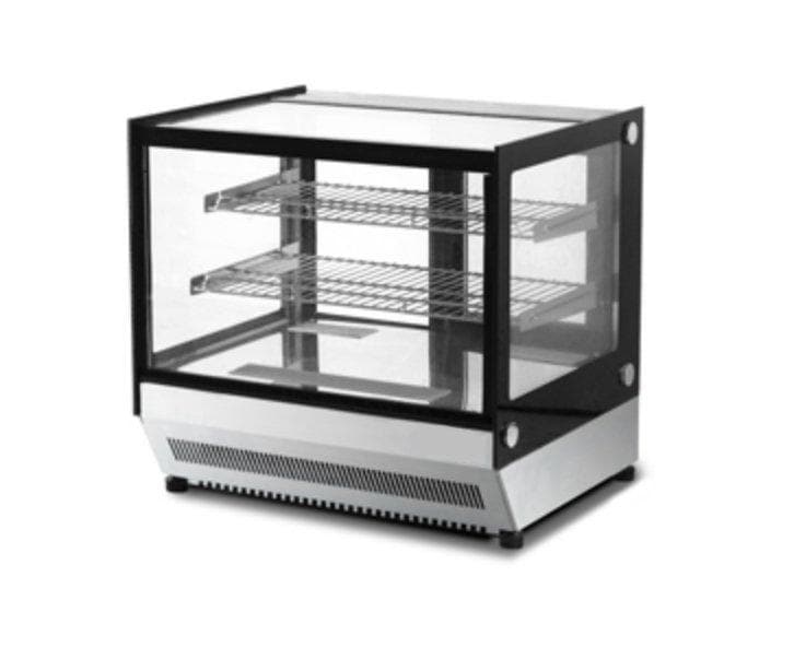 Suttonaire WTF120L Counter Top 28" Square Glass Refrigerated Pastry Display Case - Omni Food Equipment