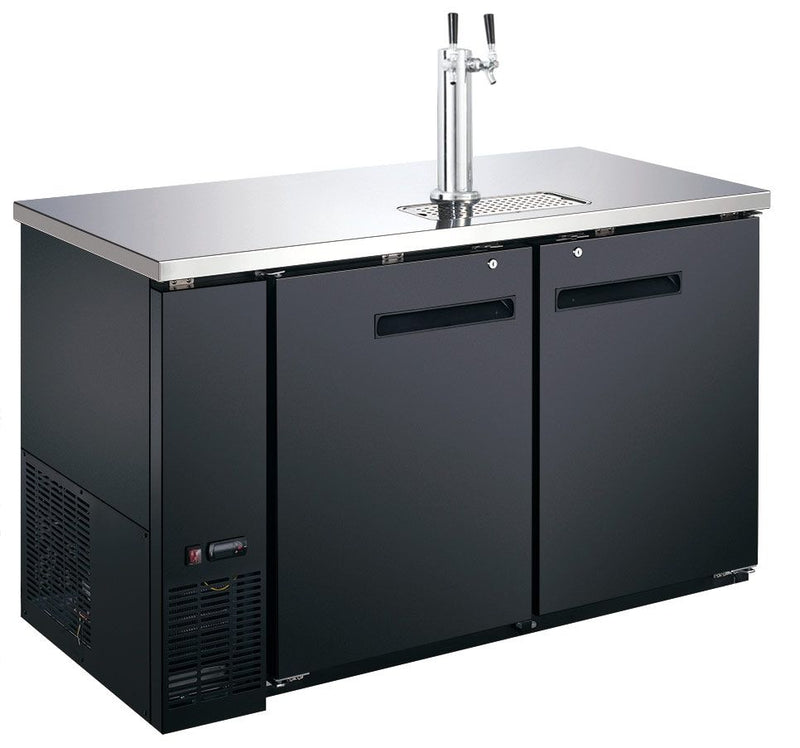 Canco KR-2449S Commercial 49" Double Swing Solid Door Keg Cooler