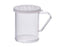 Winco 10 oz Dredge With Clear Snap-on Lid - Various Sizes - Omni Food Equipment