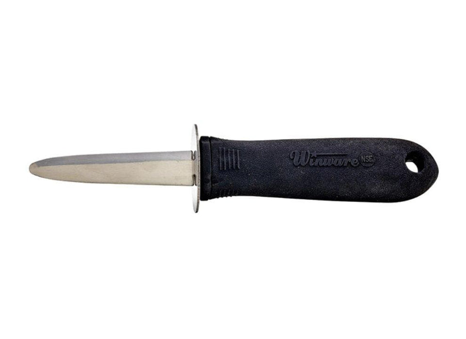 Winco 2 3/4" Blade Oyster/Clam Knife With Soft Grip Handle - Omni Food Equipment