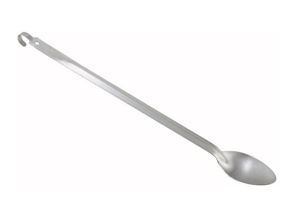 Winco 21″ Heavy-Duty Basting Spoon with Hook - Omni Food Equipment