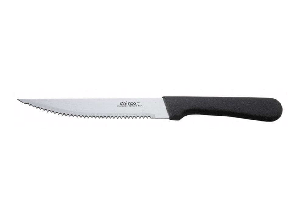 Winco 5" Blade Steak Knives (Set of 12) - Omni Food Equipment