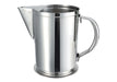 Winco 64 Ounce Stainless Steel Water Pitcher with Ice Guard - Omni Food Equipment