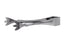 Winco 7" Satin Finish Stainless Steel 3 Pronged Tongs - Omni Food Equipment