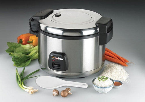 Winco Advanced Electric Rice Cooker/Warmer with Hinged Cover - Omni Food Equipment
