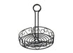 Winco Black Wire Round Condiment Caddy - Omni Food Equipment