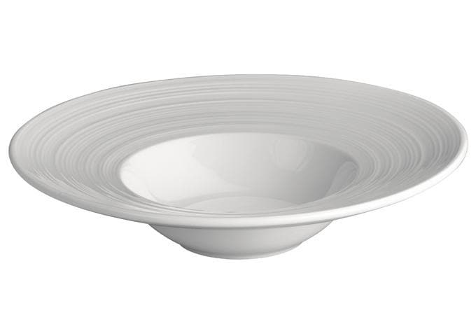 Winco Bright White Zendo Porcelain Bowl - Various Sizes - Omni Food Equipment