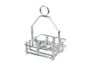 Winco Chrome Plated Cruet Rack for Salt/Pepper Shaker & Sugar Packets - Omni Food Equipment