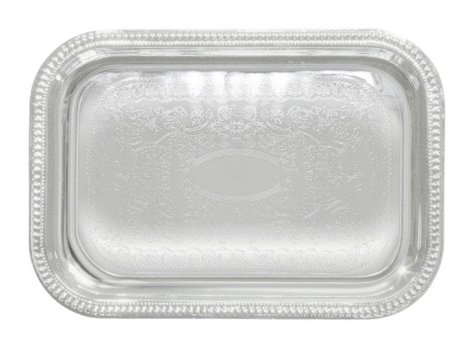 Winco Chrome-Plated Serving Tray - Various Shapes/Sizes - Omni Food Equipment