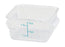 Winco Clear Polycarbonate Square Storage Container - Various Sizes - Omni Food Equipment