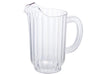 Winco Clear Polycarbonate Water Pitcher - Various Sizes - Omni Food Equipment